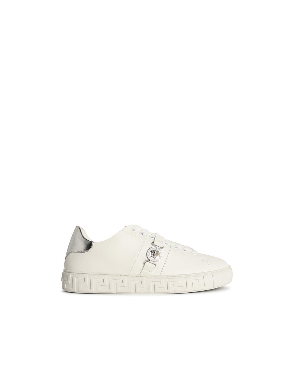 Versace 'Free Bio' White Faux Leather Sneakers Men