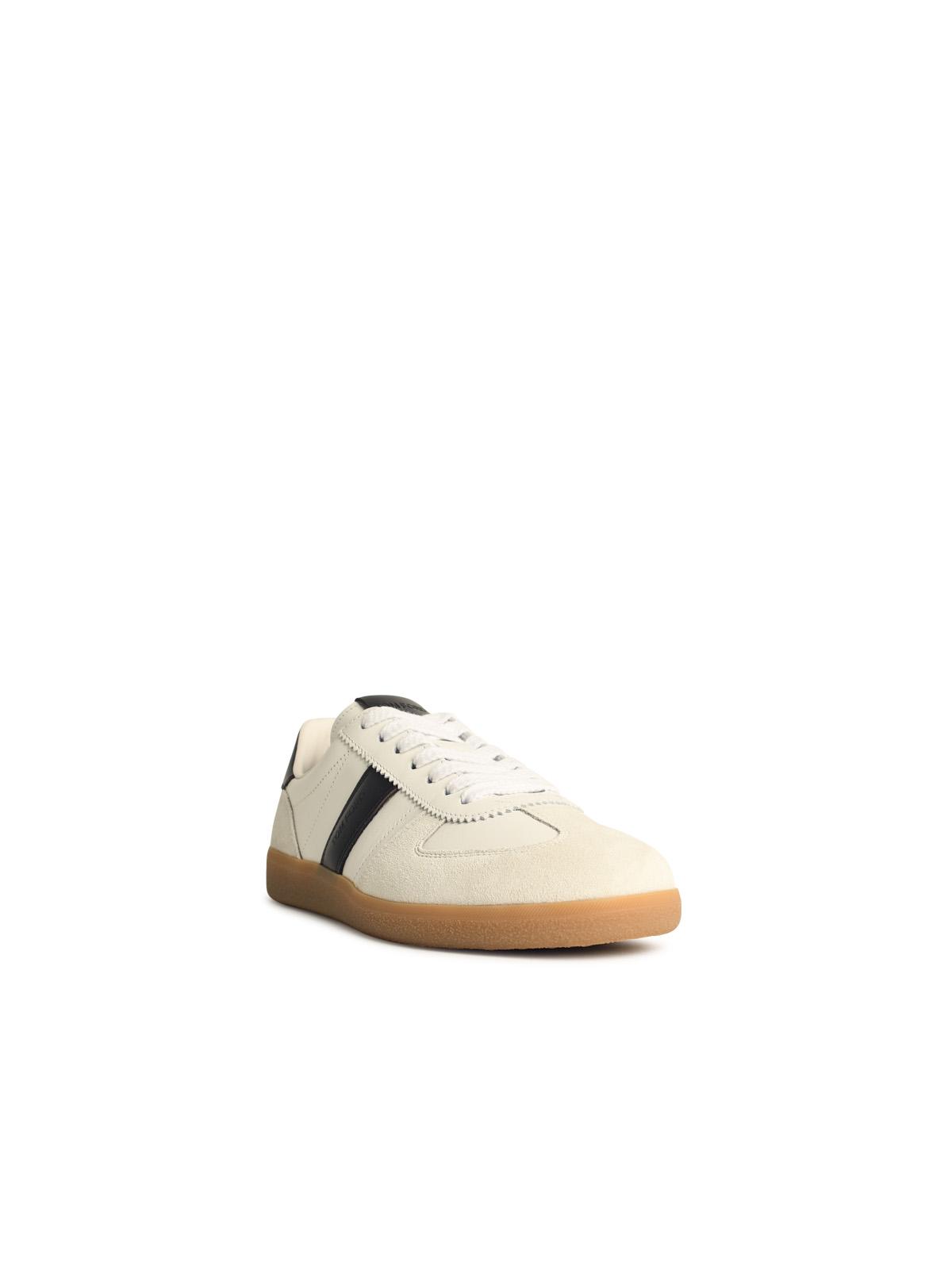 Tom Ford 'Archer' White Suede Sneakers Men