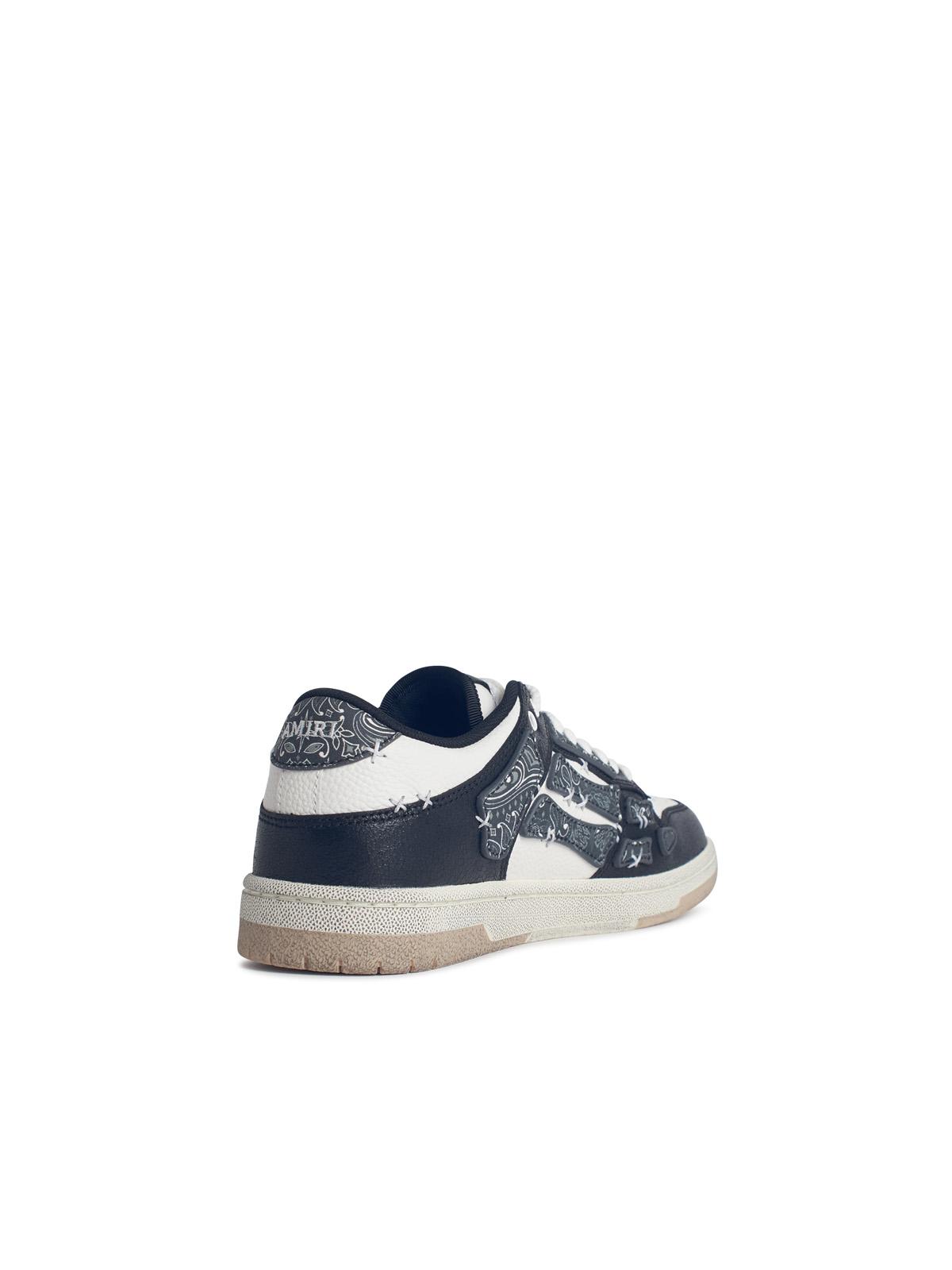 Amiri 'Bandana' Black Leather Blend Sneakers Men