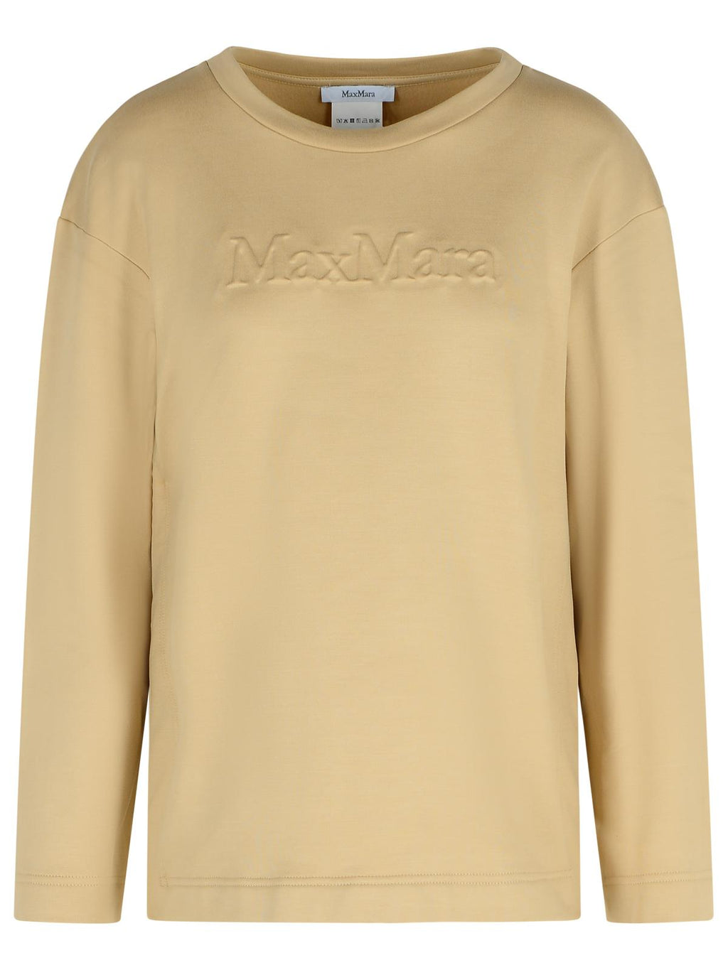 Max Mara 'Berma' Sweatshirt In Silk And Caramel Cotton Women