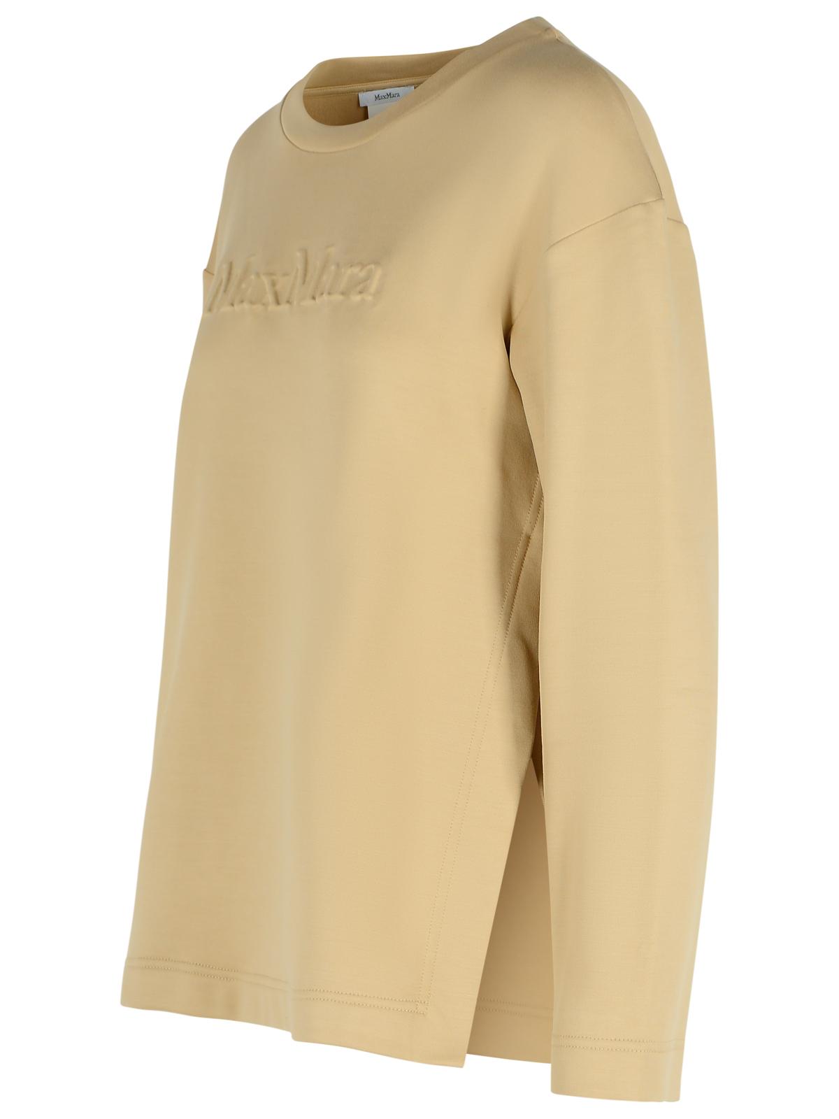 Max Mara 'Berma' Sweatshirt In Silk And Caramel Cotton Women