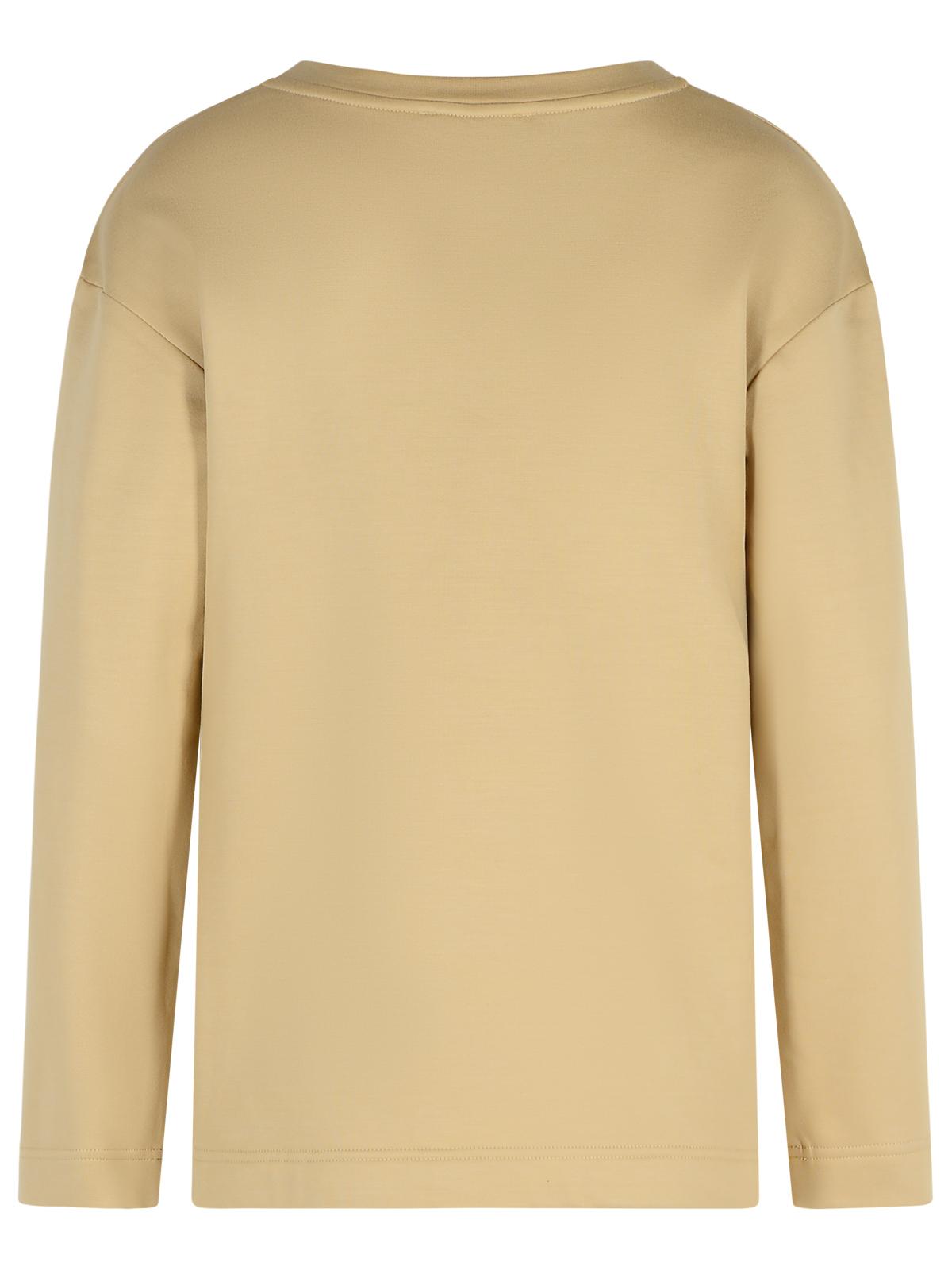 Max Mara 'Berma' Sweatshirt In Silk And Caramel Cotton Women