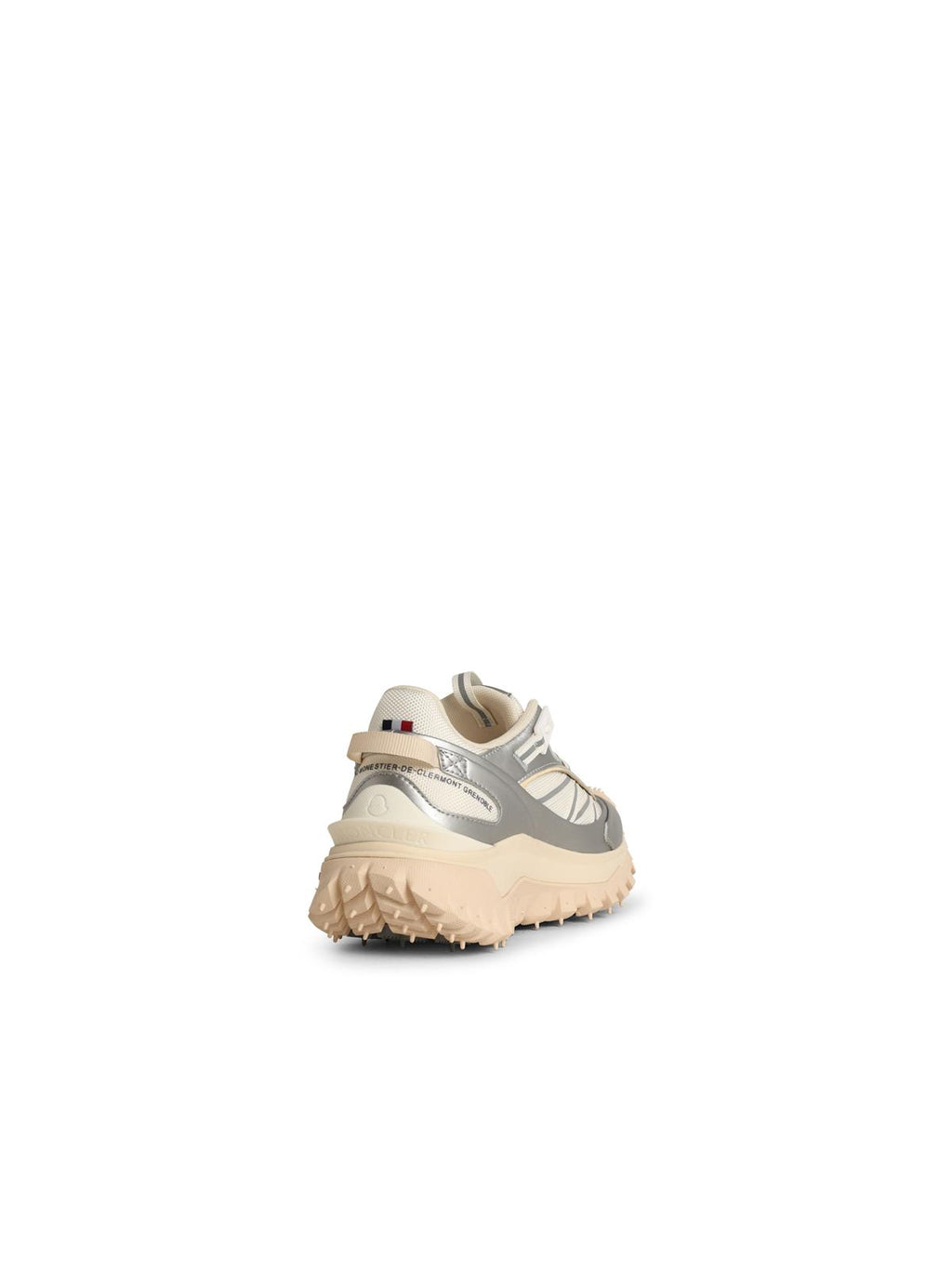 Moncler 'Trailgrip Gtx' Silver Leather Blend Sneakers Women