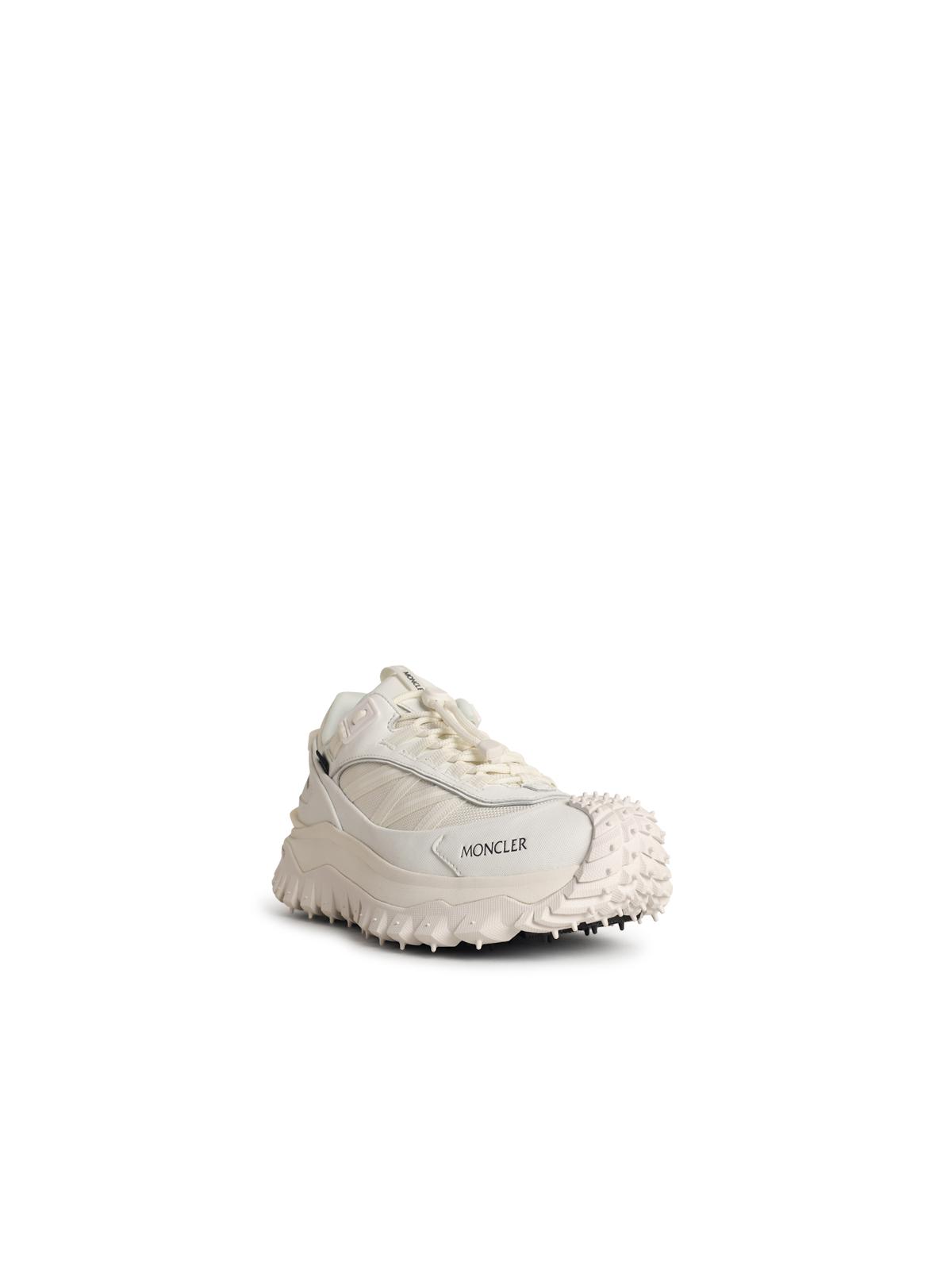 Moncler 'Trailgrip Gtx' White Leather Blend Sneakers Women
