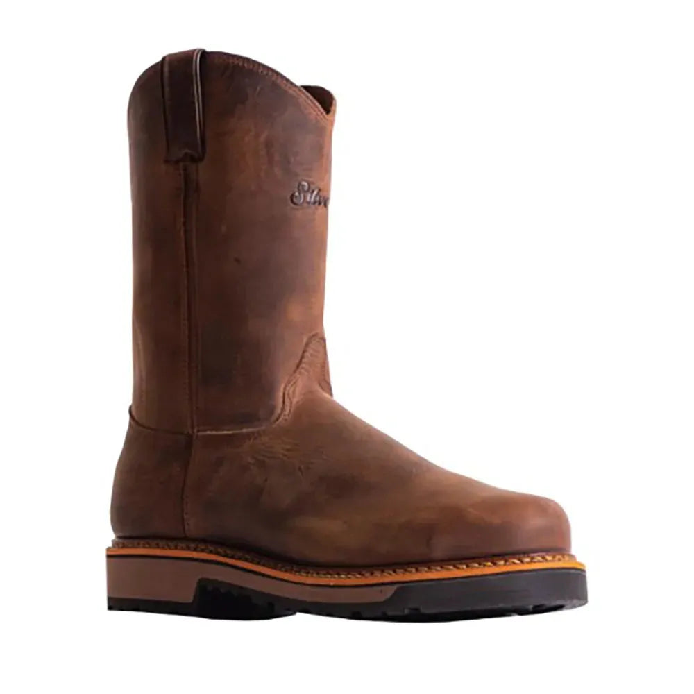 Silverado by Abilene Joe 10" - Dual Density Sole Leather Cowboy Boots Brown