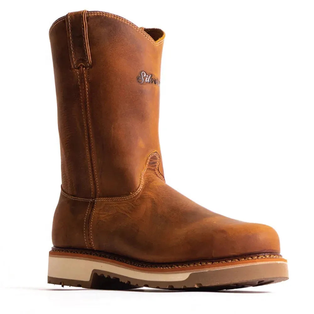 Silverado by Abilene Joe 10" - Dual Density Sole Leather Cowboy Boots Tan