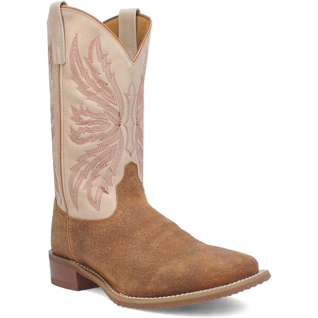 Laredo Chet - Men's Leather Cowboy Boots Bone