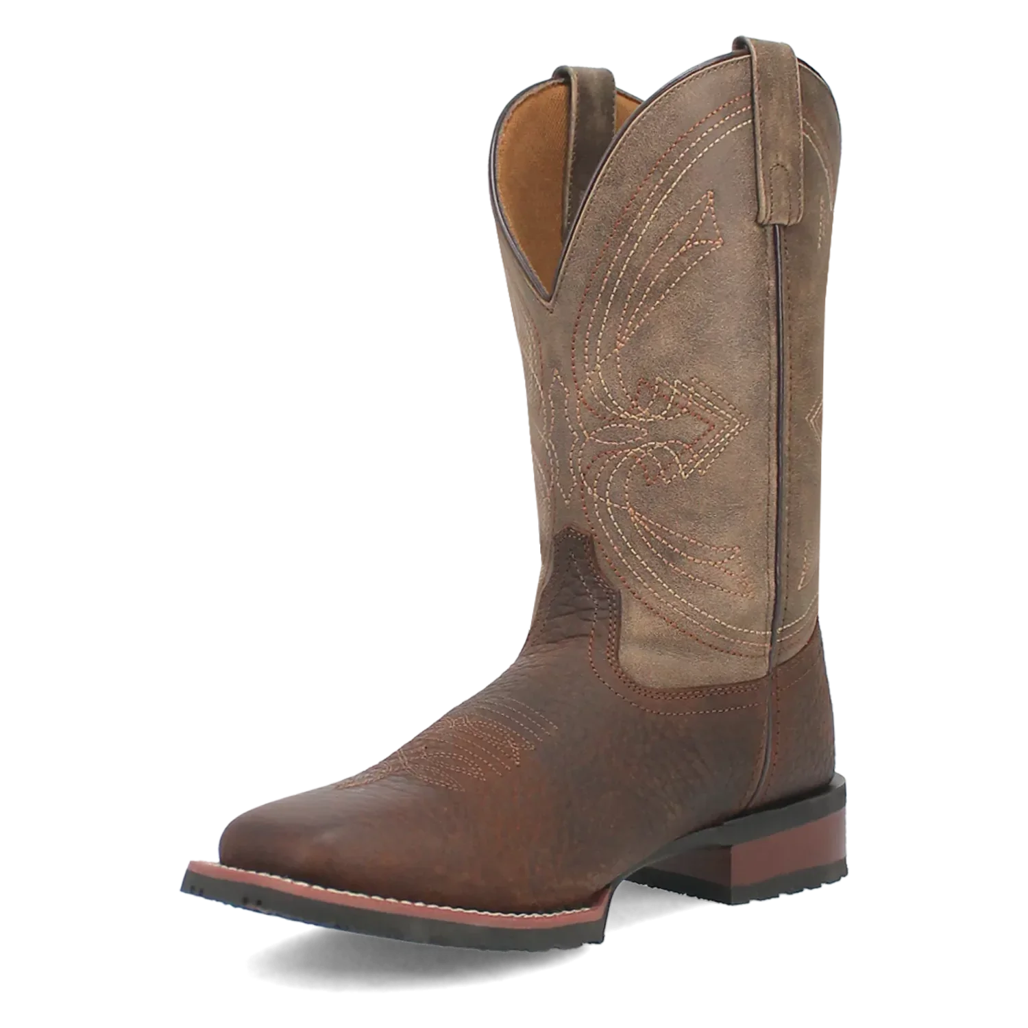 Laredo Elias (Chocolate/Tan) - Men's Leather Cowboy Boots