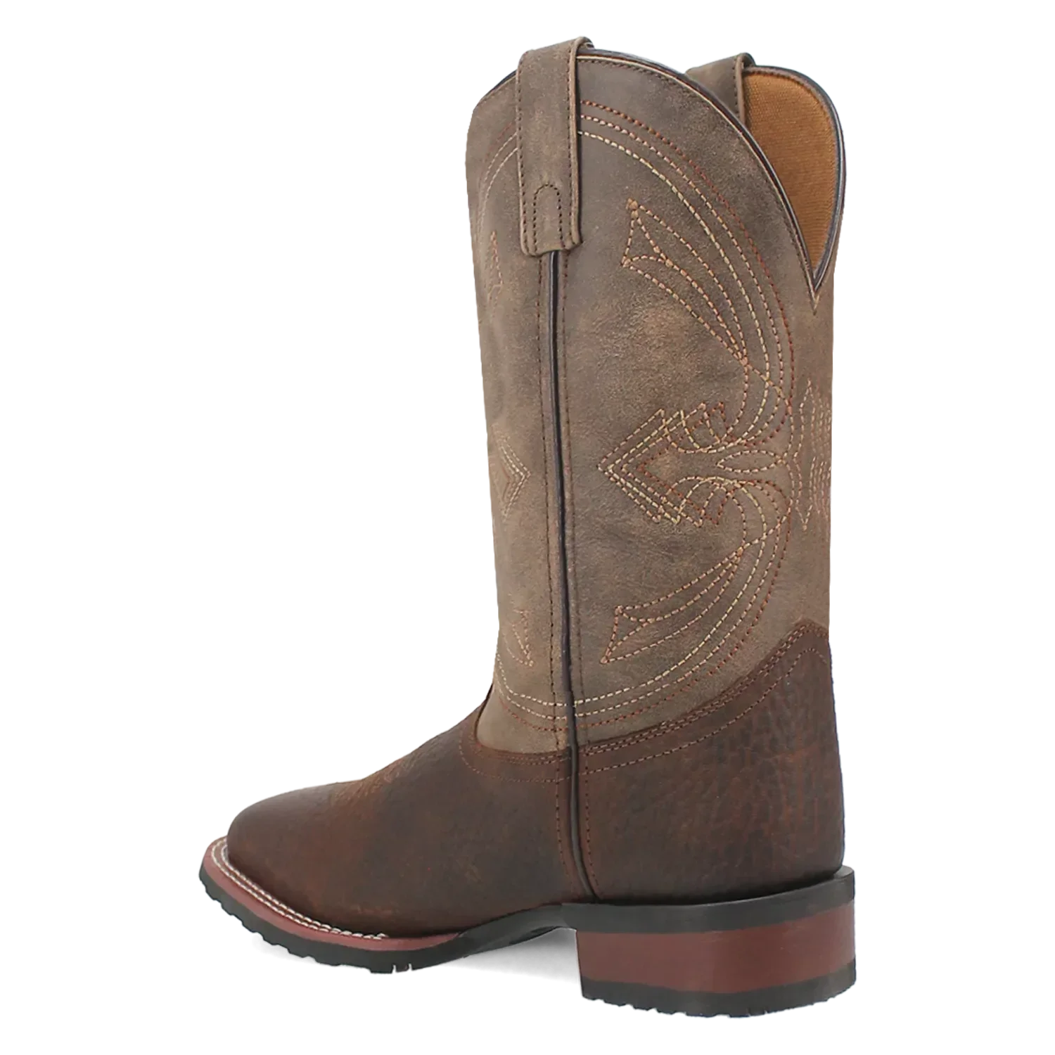 Laredo Elias (Chocolate/Tan) - Men's Leather Cowboy Boots