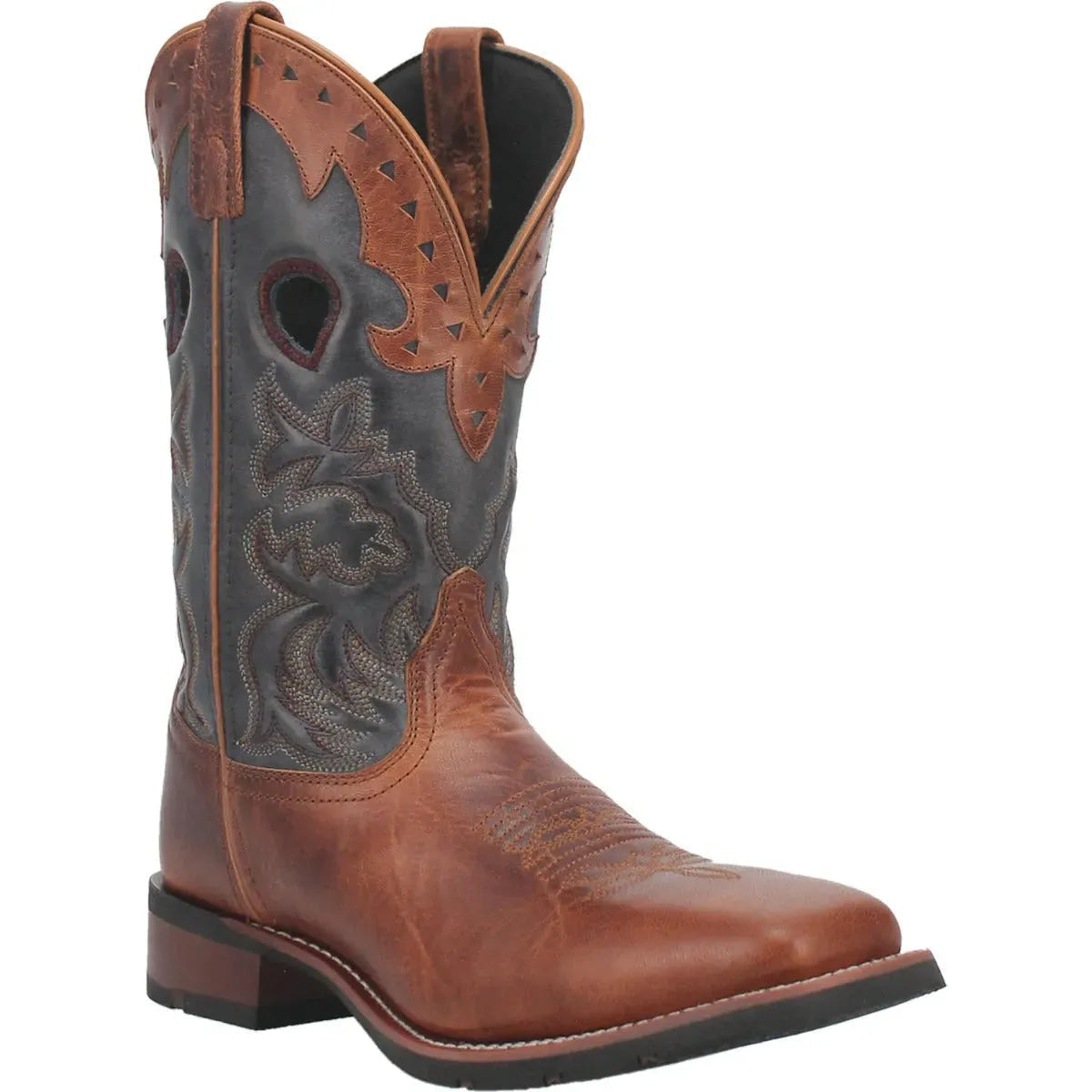 Laredo Ross - Mens Leather Cowboy Boots Tan