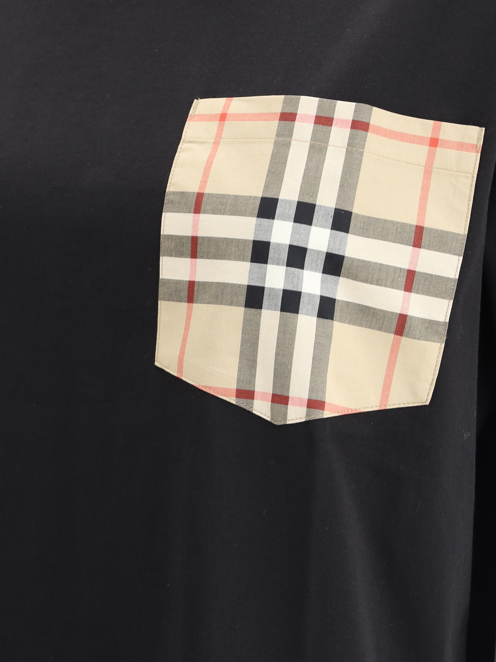 Burberry Women Archive Check Pocket T-Shirt