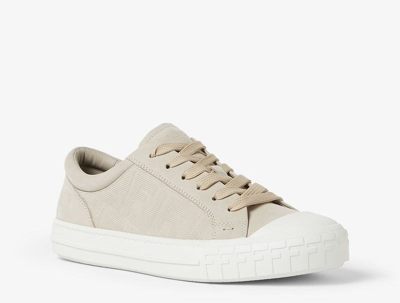 Fendi Fendi Flow Sneaker In Beige Nubuck Men