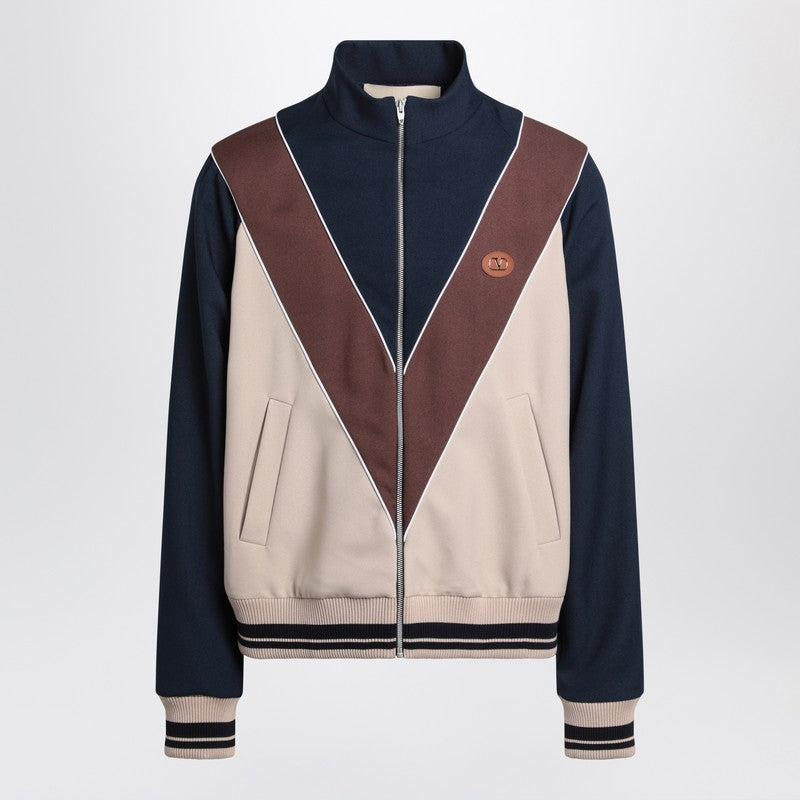 Valentino Zip-Up Sweatshirt With Vlogo Patch Men