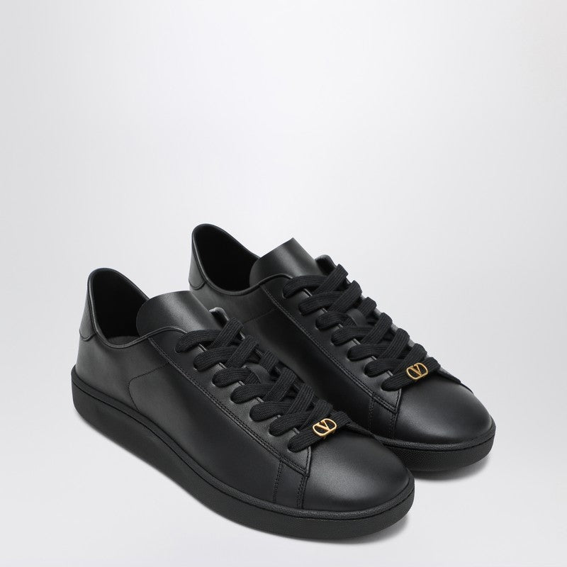 Valentino Garavani Black Leather Royco Sneakers Men