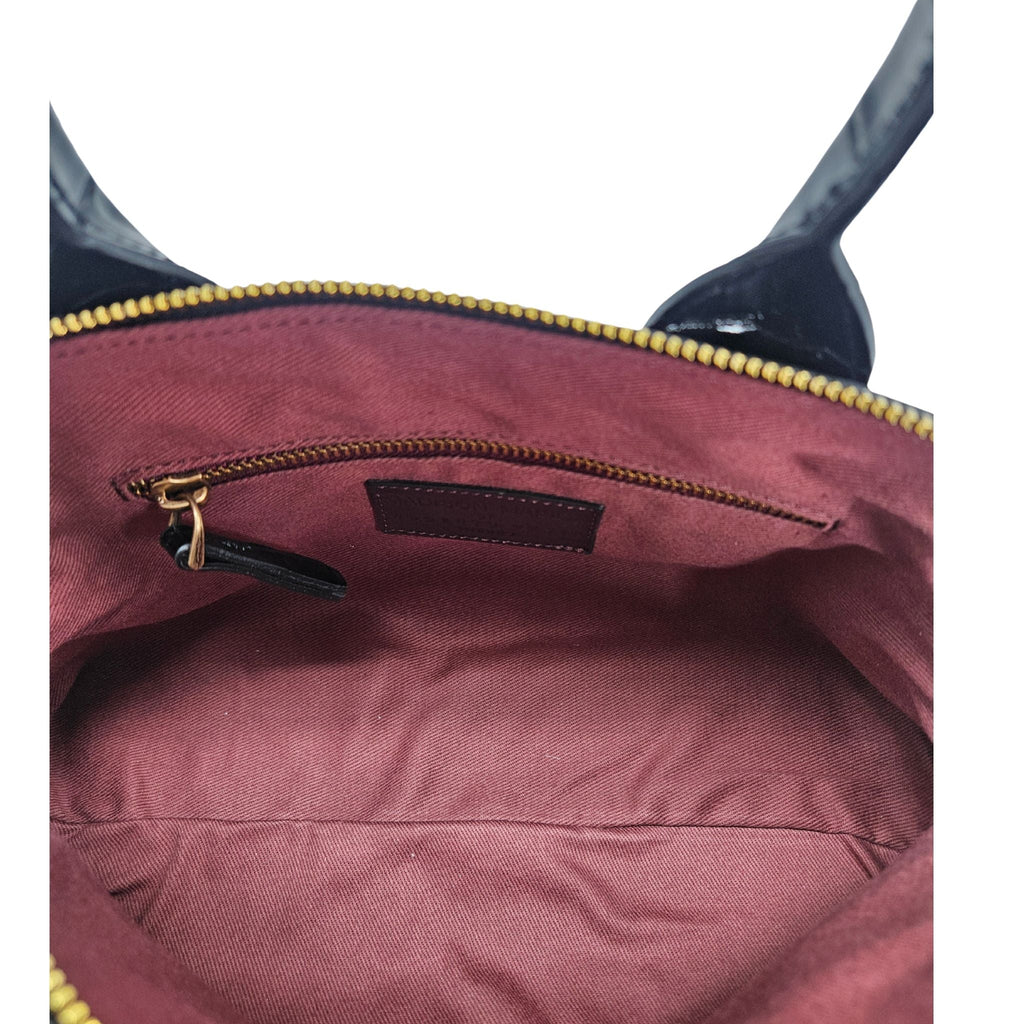 Niky Black Moc Croc Leather Mini tote Bag