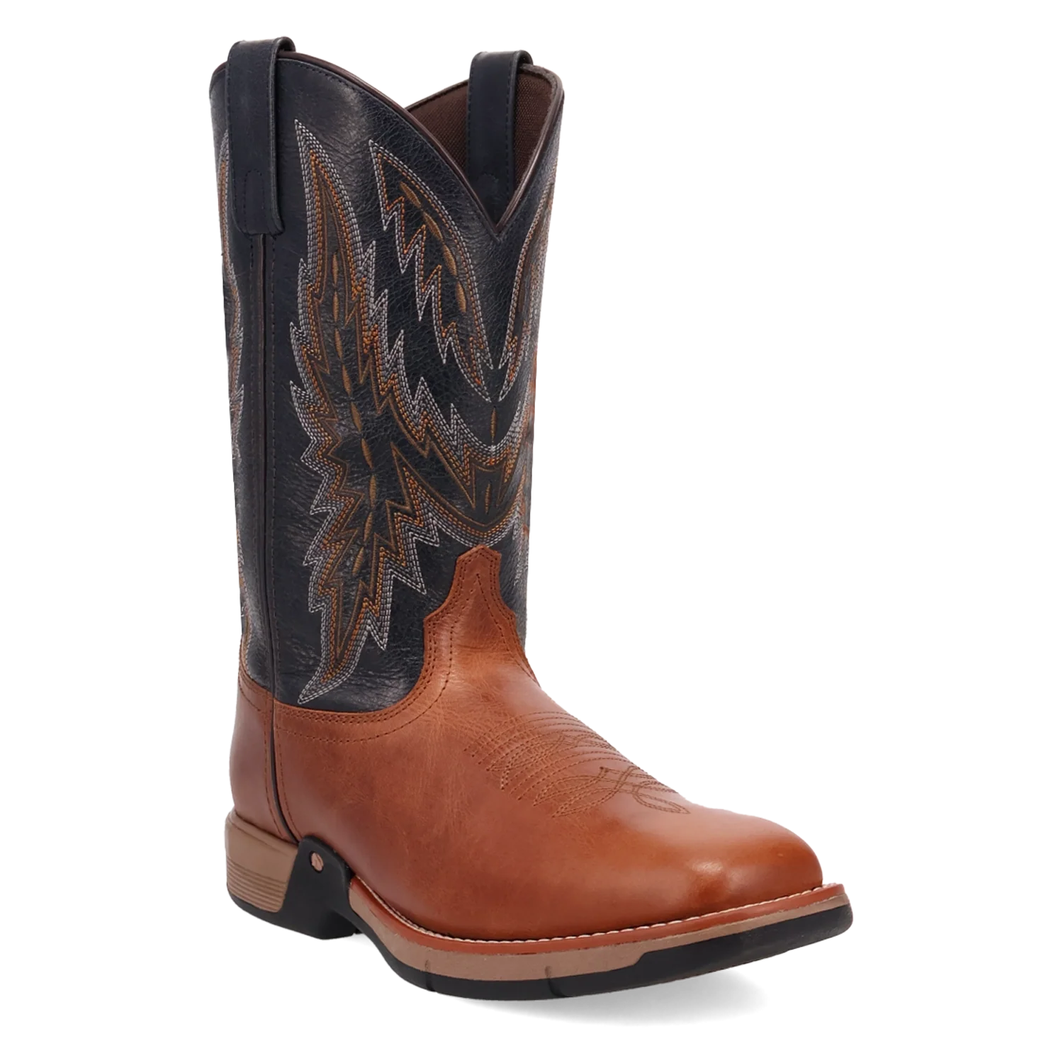 Laredo Vapor - Men's Leather Cowboy Boots Cognac