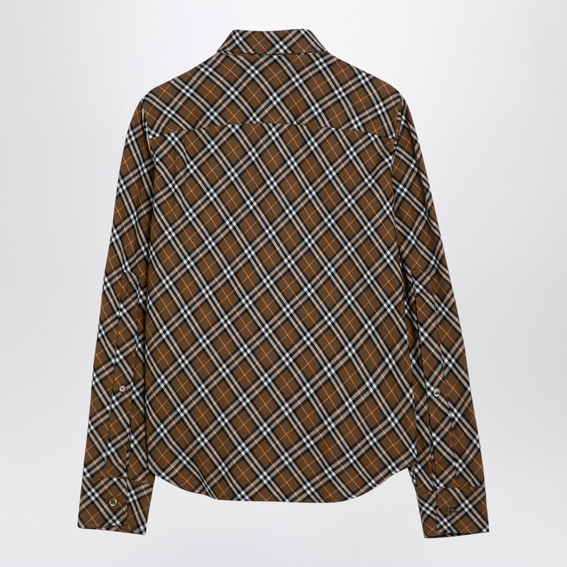 Burberry Oxid-Coloured Check Cotton Shirt Women