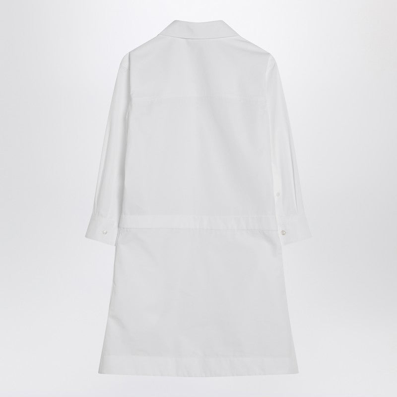 Gucci White Shirtdress In Cotton Poplin Women