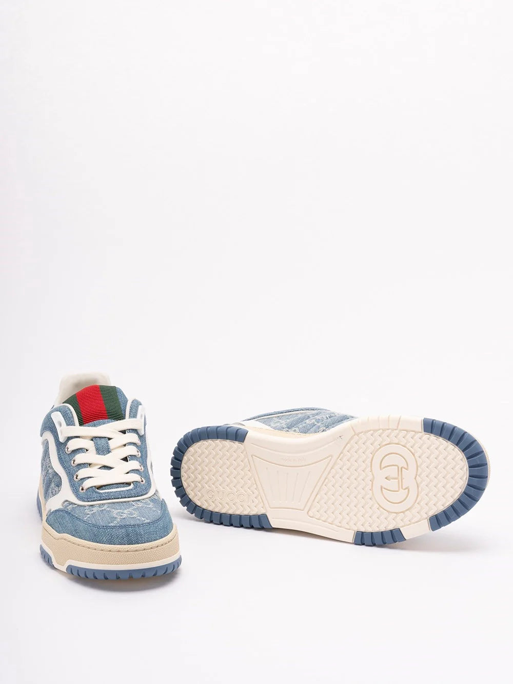 Gucci Women `Re-Web` Denim Sneakers