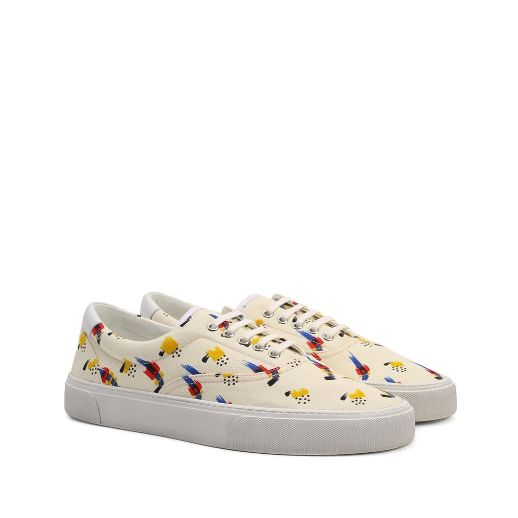 Saint Laurent Printed Canvas Sneakers Men