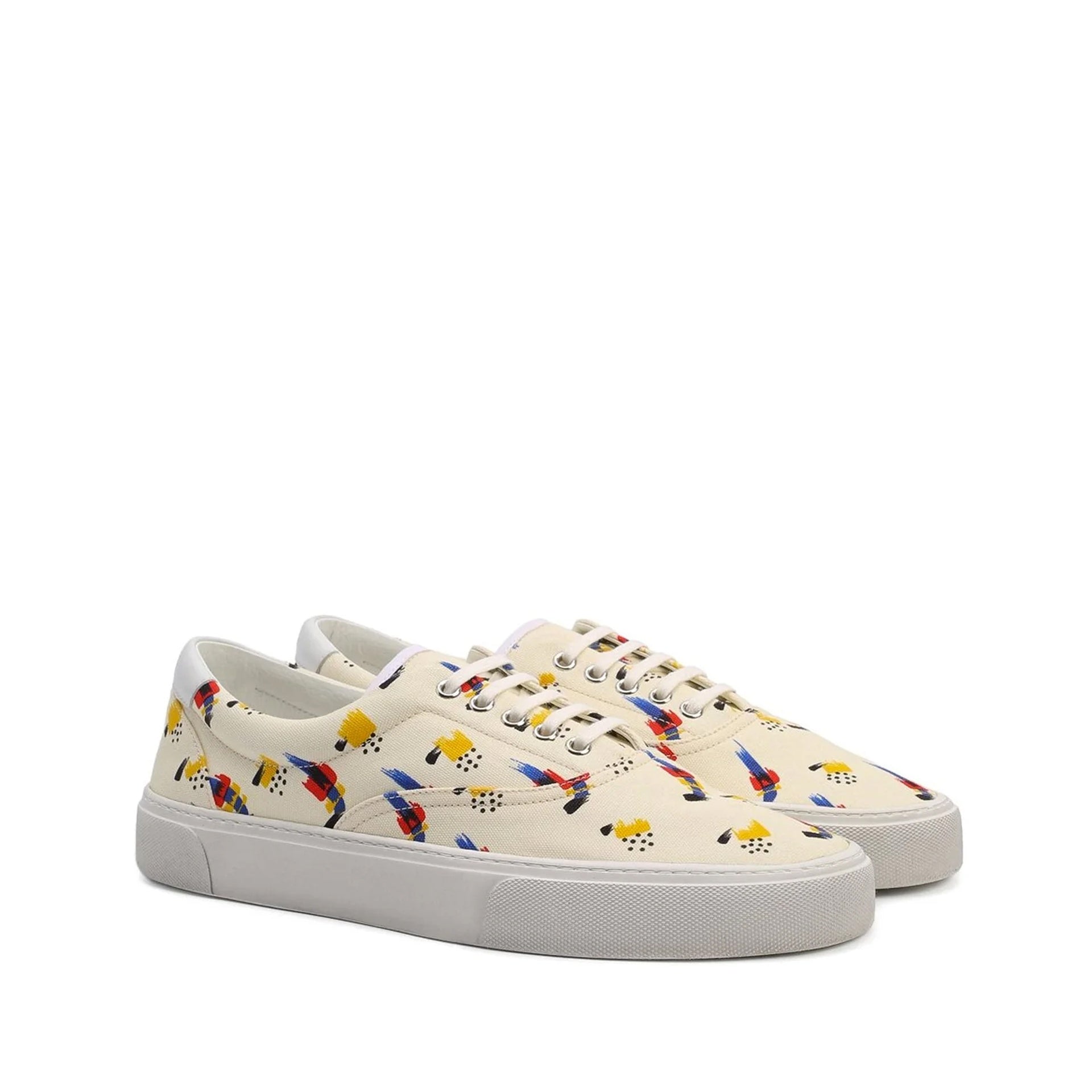 Saint Laurent Printed Canvas Sneakers Men