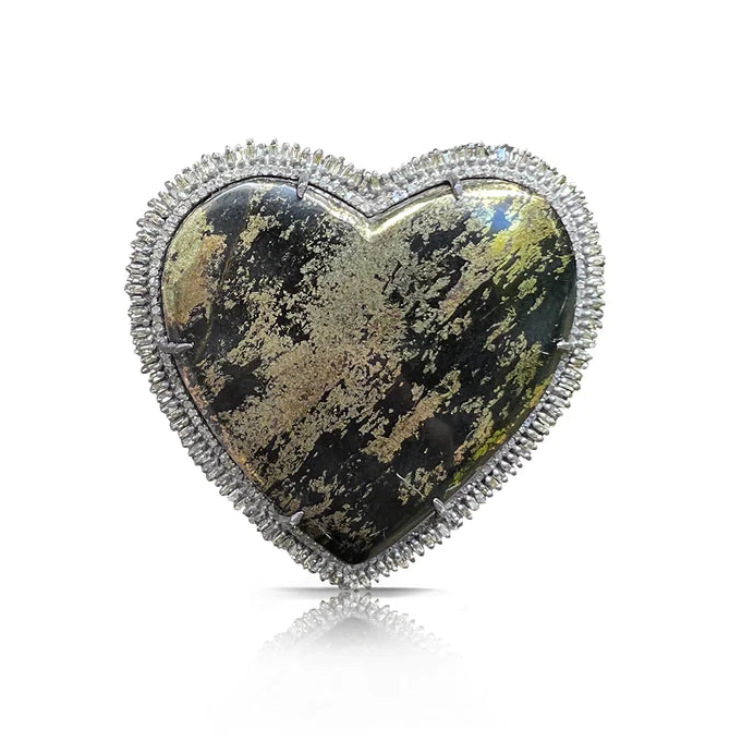 S. Carter Designs Belt Buckle, Black Apache Heart