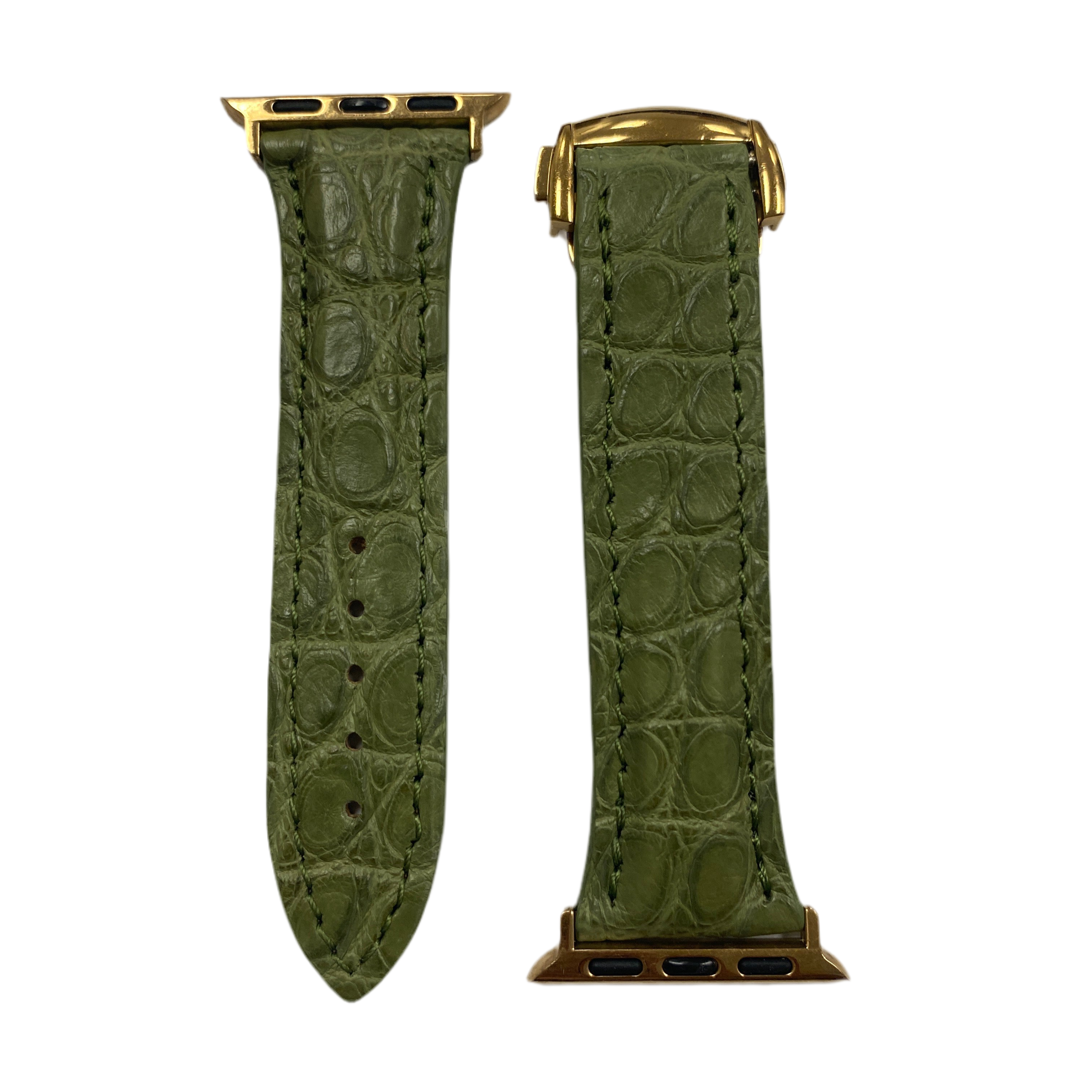 Apple Watch Band, Olive Matte Alligator