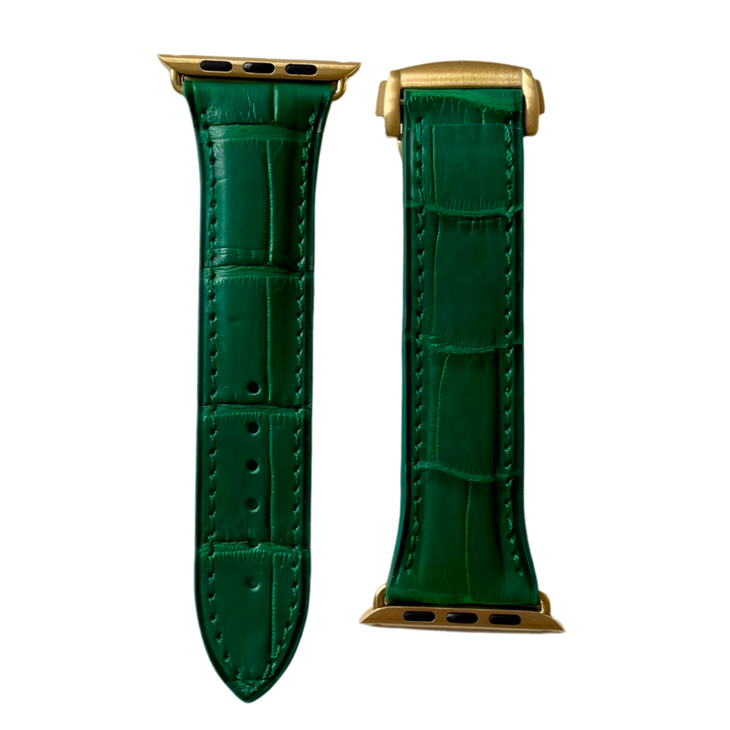 Apple Watch Band, Kelly Green Matte Alligator
