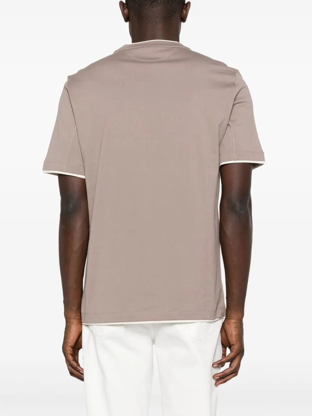 Brunello Cucinelli Men T-Shirt With Faux-Layering