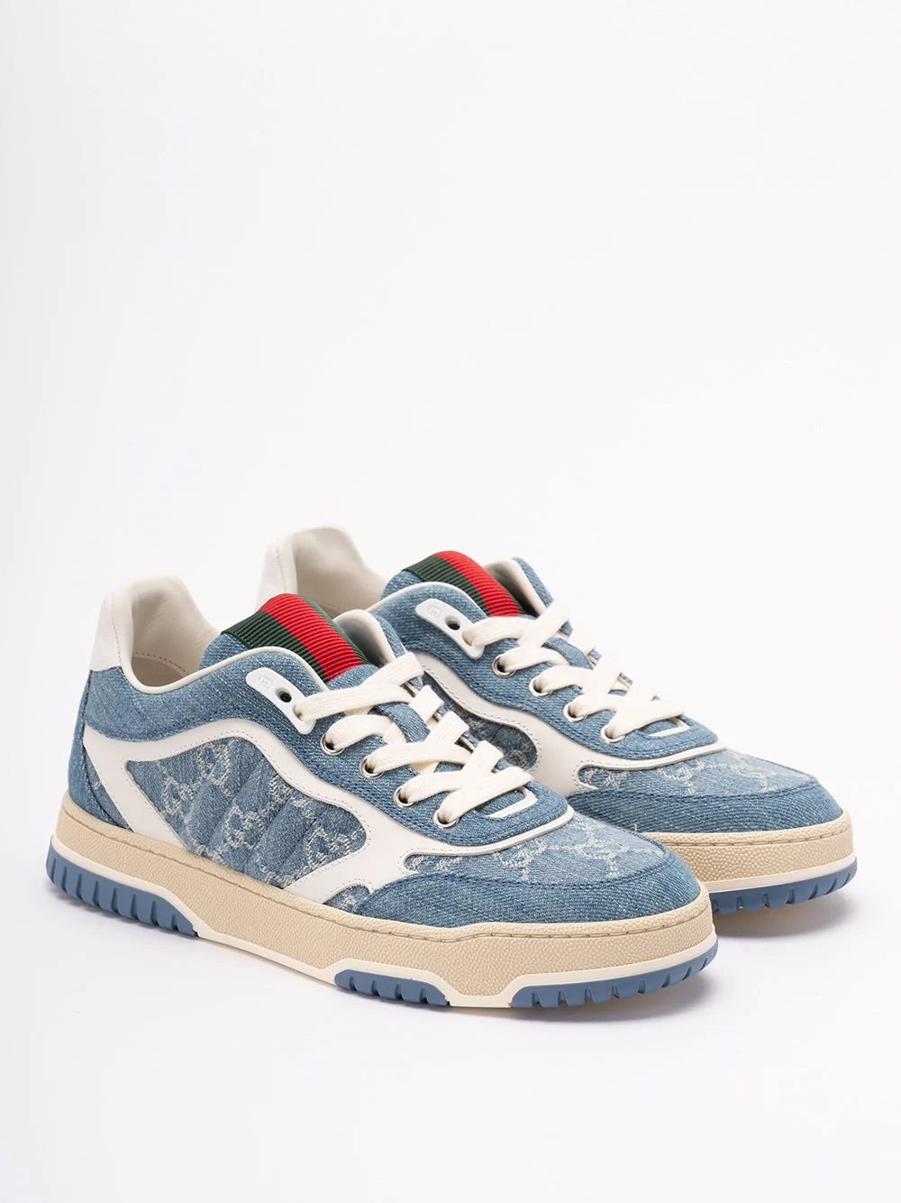Gucci Women `Re-Web` Denim Sneakers