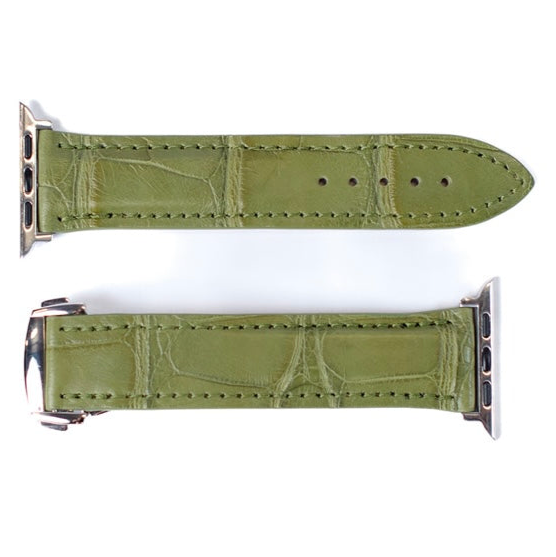Apple Watch Band, Kiwi Matte Alligator