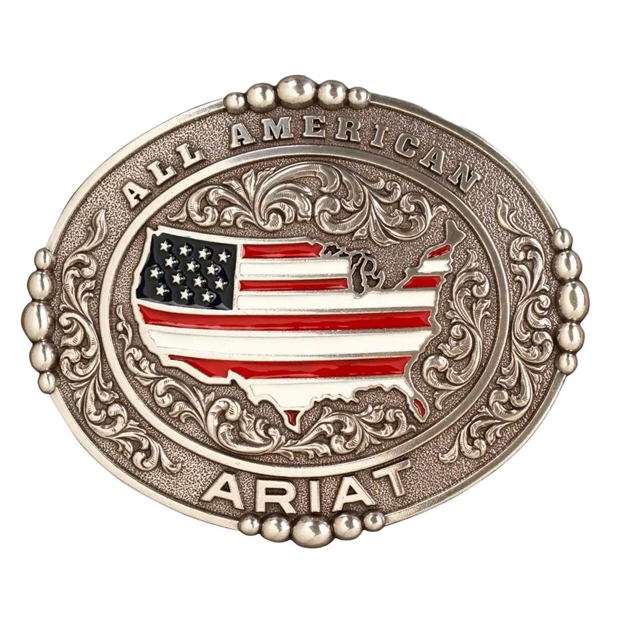 Ariat All American - Belt Buckle Red White & Blue