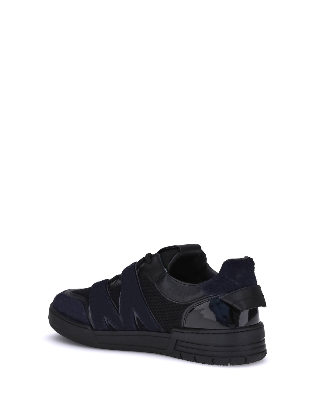 Moschino Women Leather And Mesh Sneakers