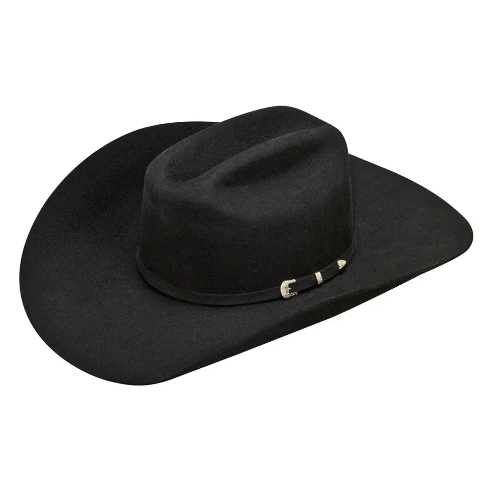 Ariat Select Double S with Buckle Set - (2X) Wool Cowboy Hat Black