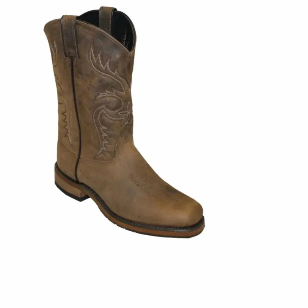 Abilene 11" Stockman - Leather Cowboy Boots Tan