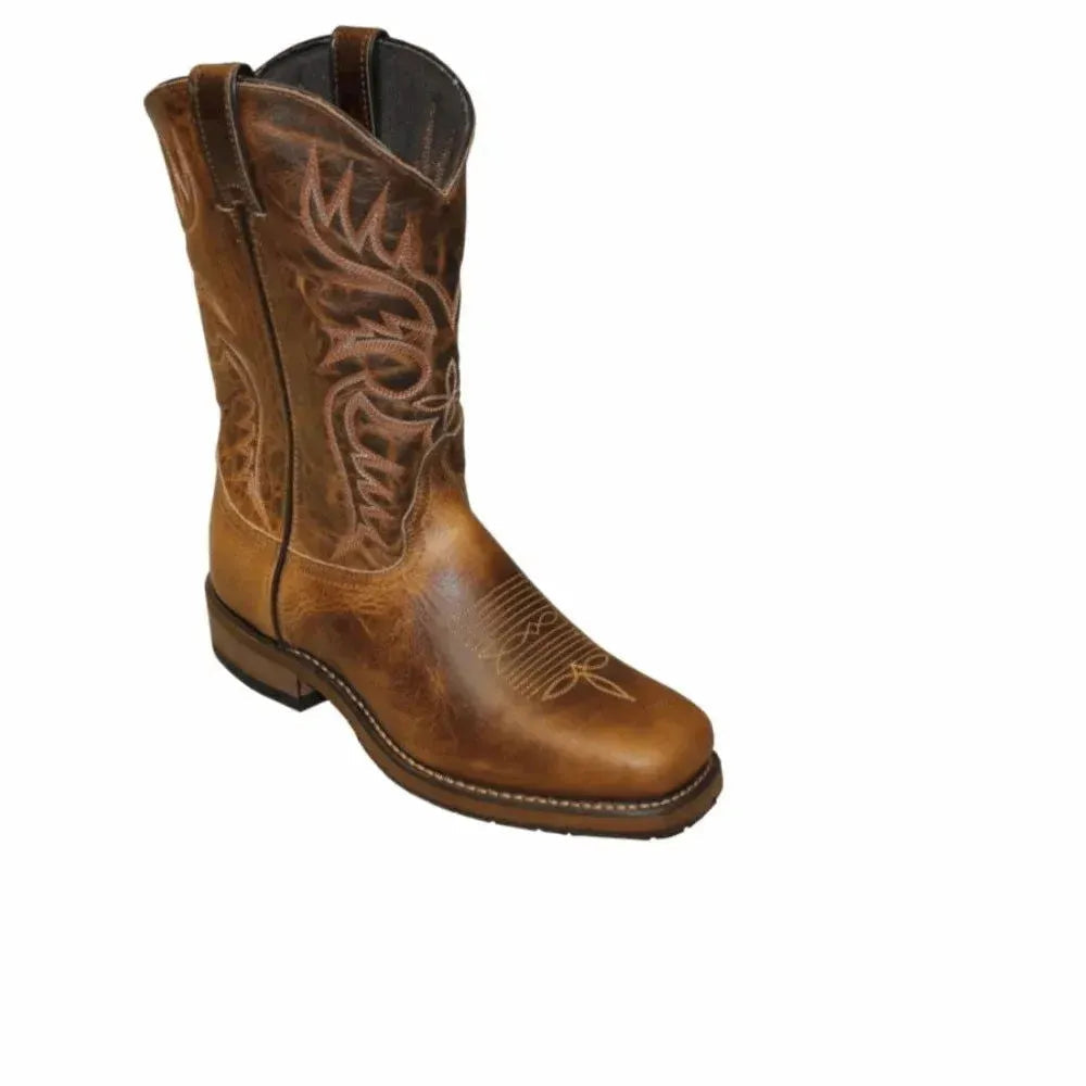 Abilene 11" Stockman - Leather Cowboy Boots Brown