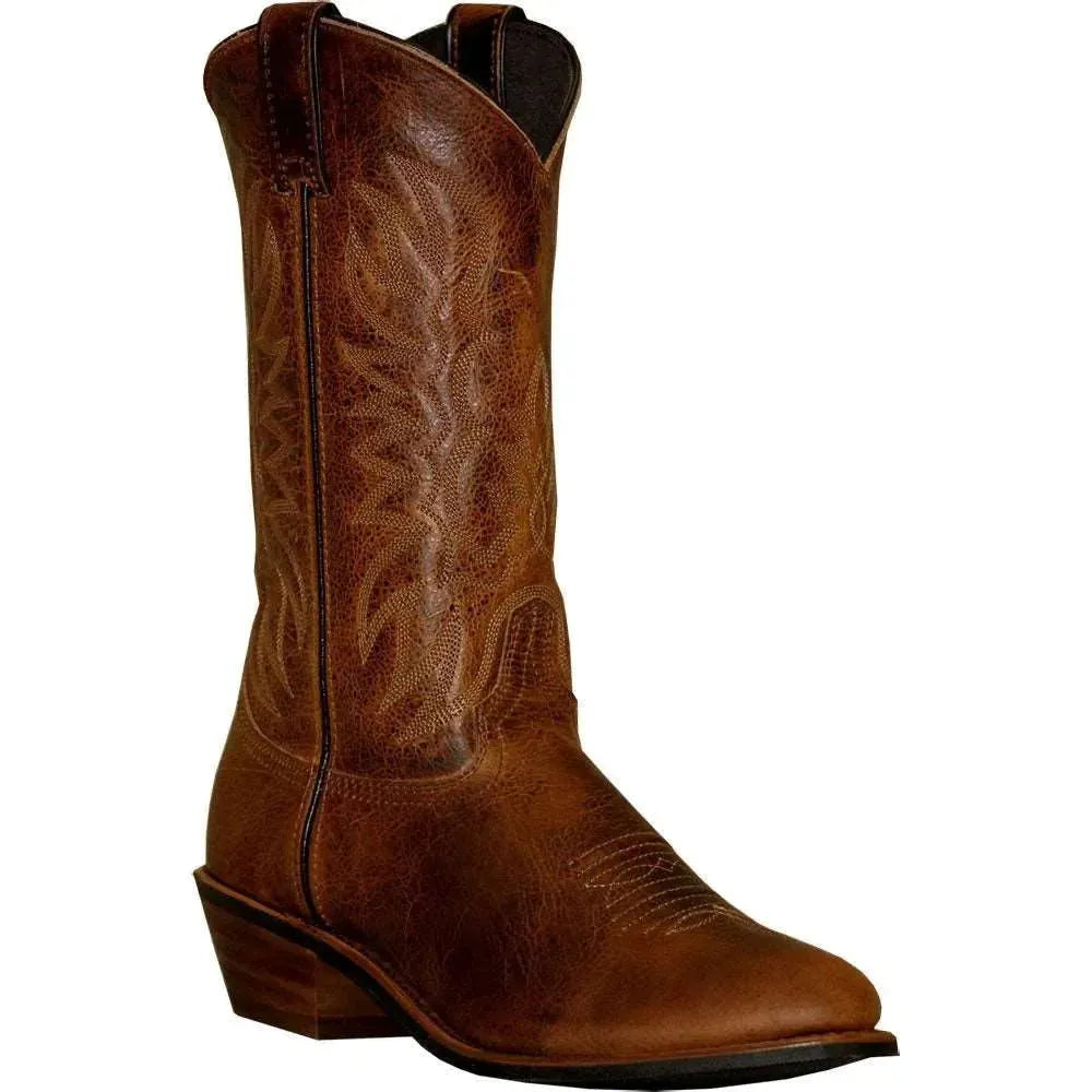 Abilene Anderson - Men's Leather Cowboy Boots Brown