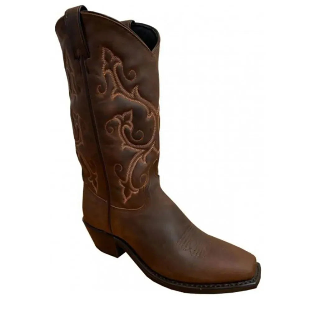 Abilene Cowhide (9074) - Womens Leather Cowgirl Boot Brown Regular