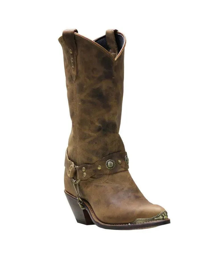 Abilene Eliza - Women's Leather Cowgirl Boots Tan Regular
