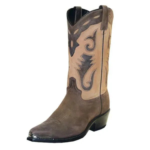 Abilene Ernest - Men's Leather Cowboy Boots Brown