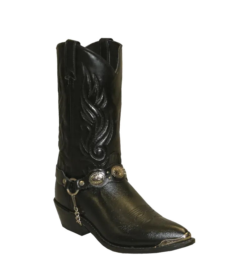 Abilene Hayden - Men's Leather Cowboy Boots Black