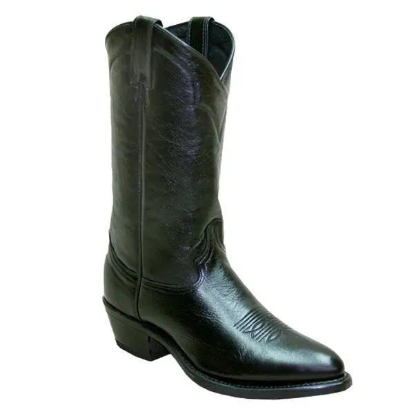 Abilene Isaac - Men's Leather Cowboy Boots Black