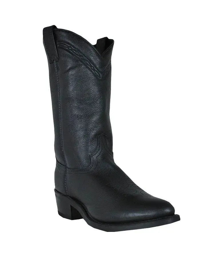 Abilene Jeremiah - Men's Leather Cowboy Boots Black