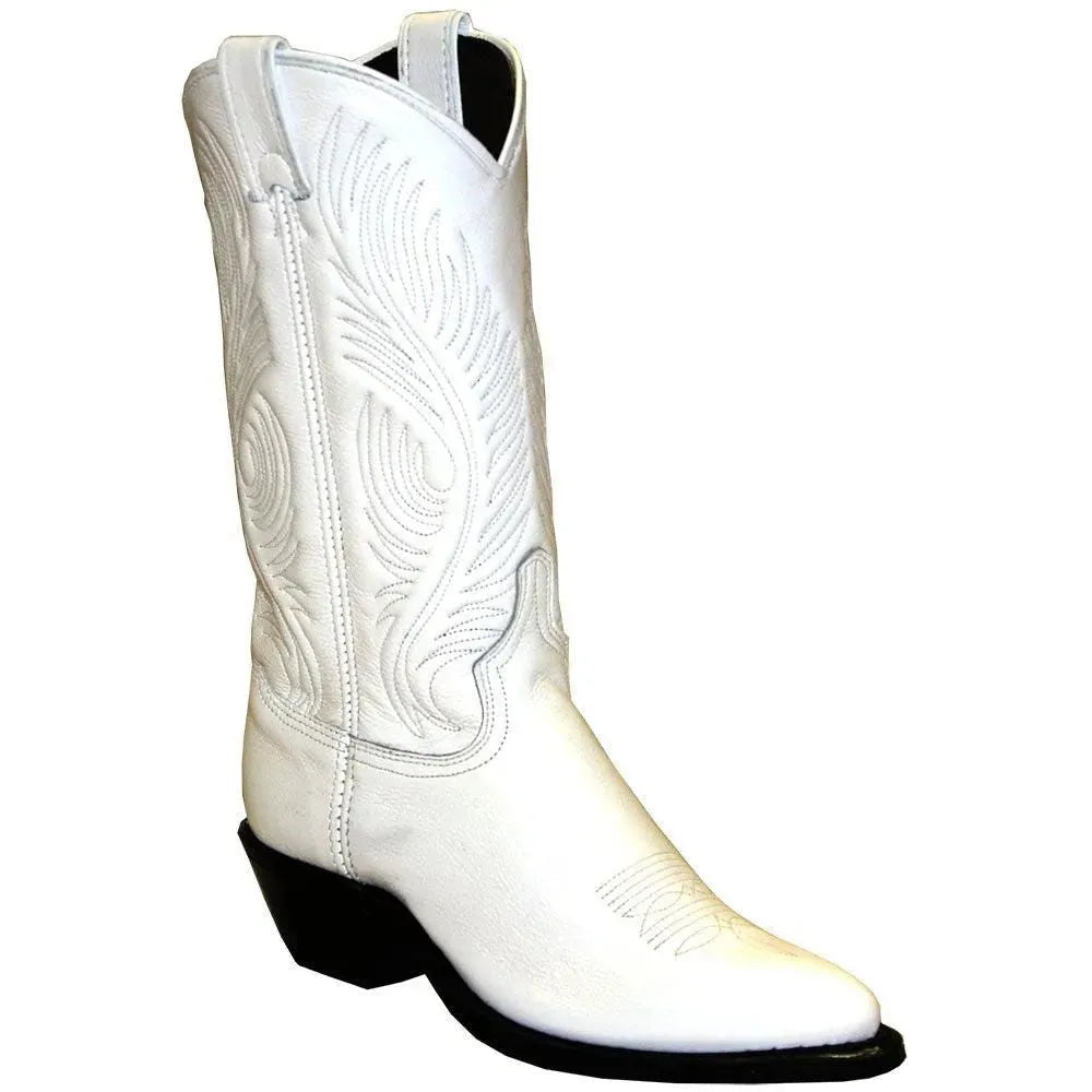 Abilene Josephine - Women's Leather Cowgirl Boots White Regular