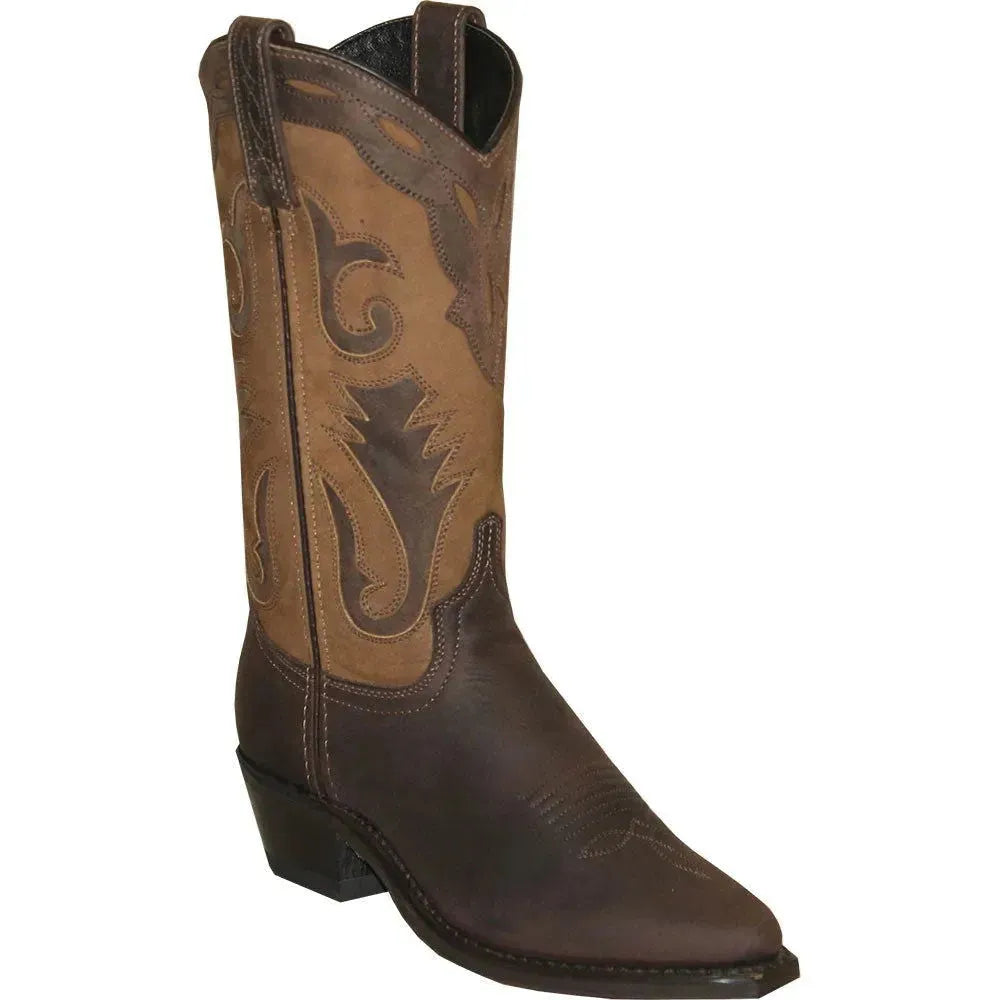 Abilene Kaitlyn - Women's Leather Cowgirl Boots Brown Regular