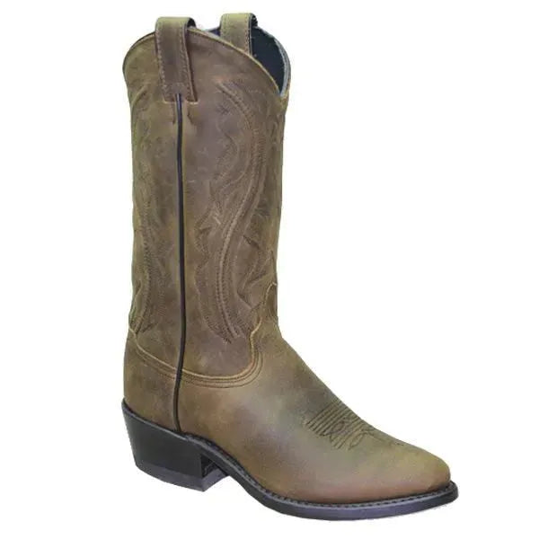 Abilene Kaylee - Women's Leather Cowgirl Boots Brown Regular