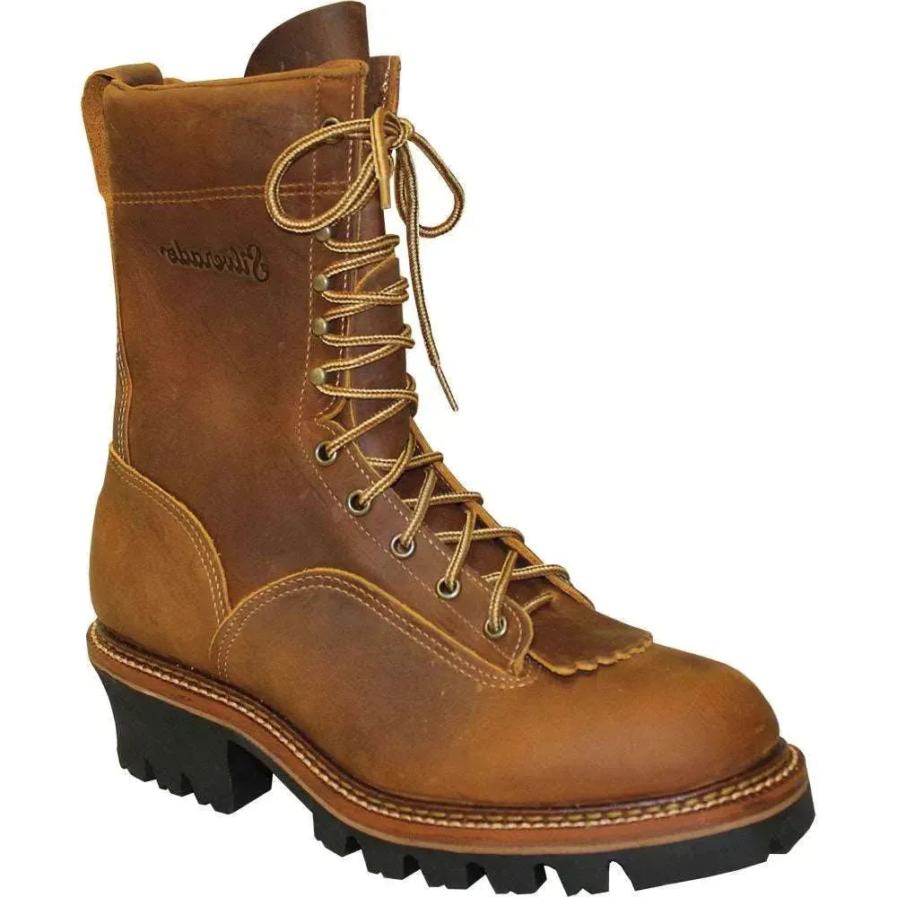 Abilene Logger (Steel Toe) - Men's Leather Cowboy Boots Tan