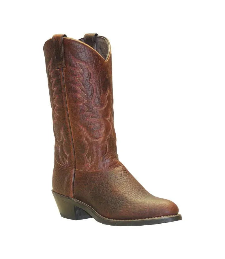 Abilene Luke - Men's Bison Leather Cowboy Boots Brown