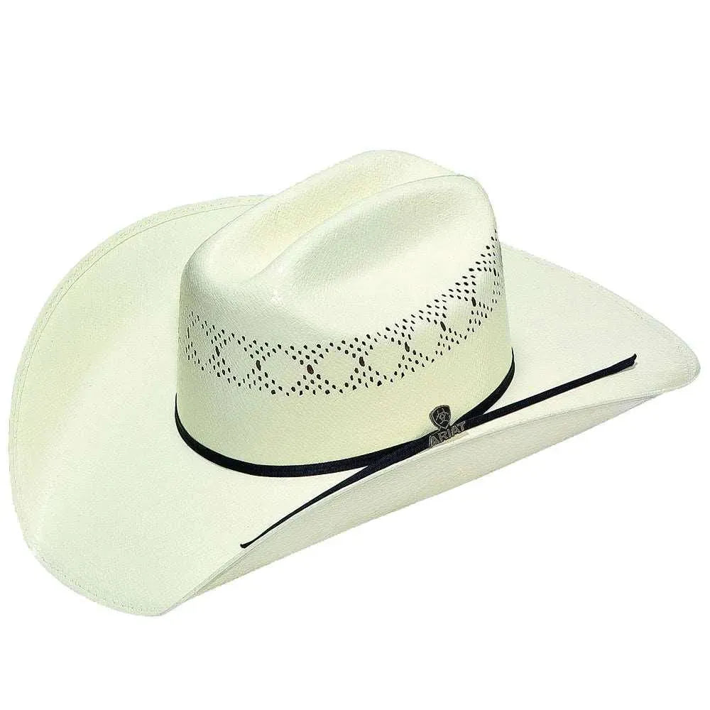 Ariat 2-Ply Cattleman (A73134) - (10X) Shantung Straw Cowboy Hat Natural