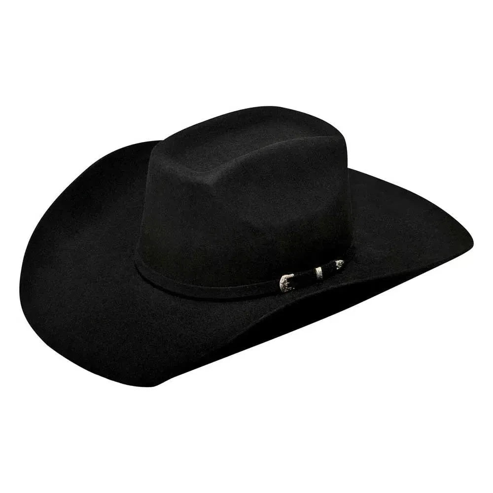 Ariat Added Money - (2X) Wool Felt Cowboy Hat Black